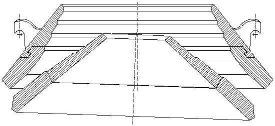 Rolling sand chamber assembly and manufacturing method of two-component cone sand making machine