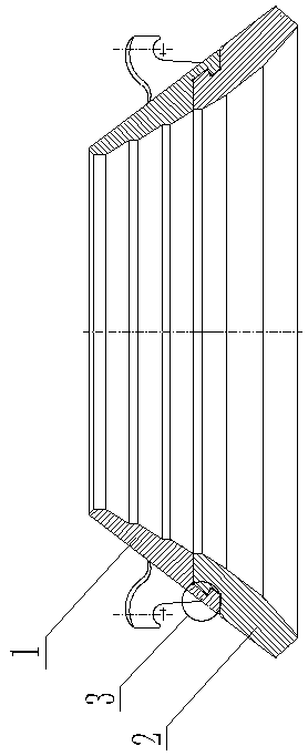 Rolling sand chamber assembly and manufacturing method of two-component cone sand making machine