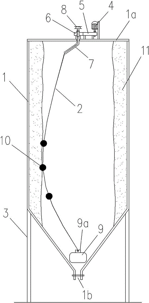 A cylinder cleaning device