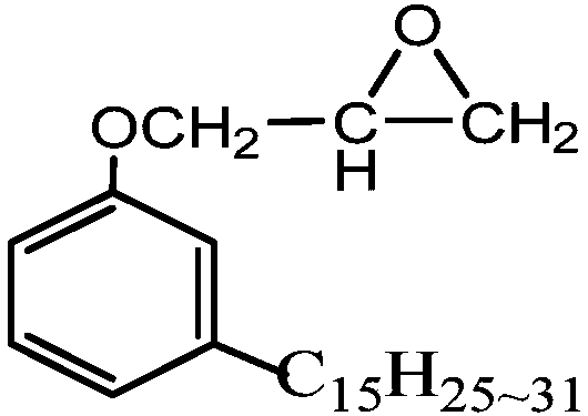 Cardanol modified waterborne epoxy curing agent and preparation method thereof