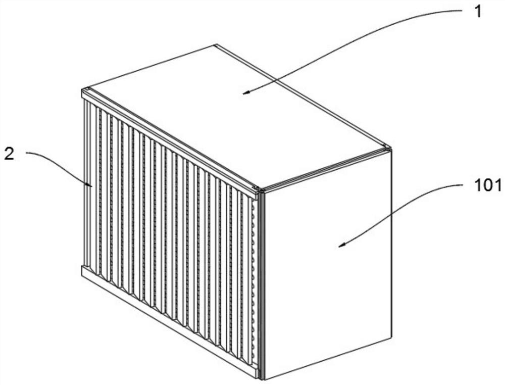 Dustproof cooling device of electronic computer