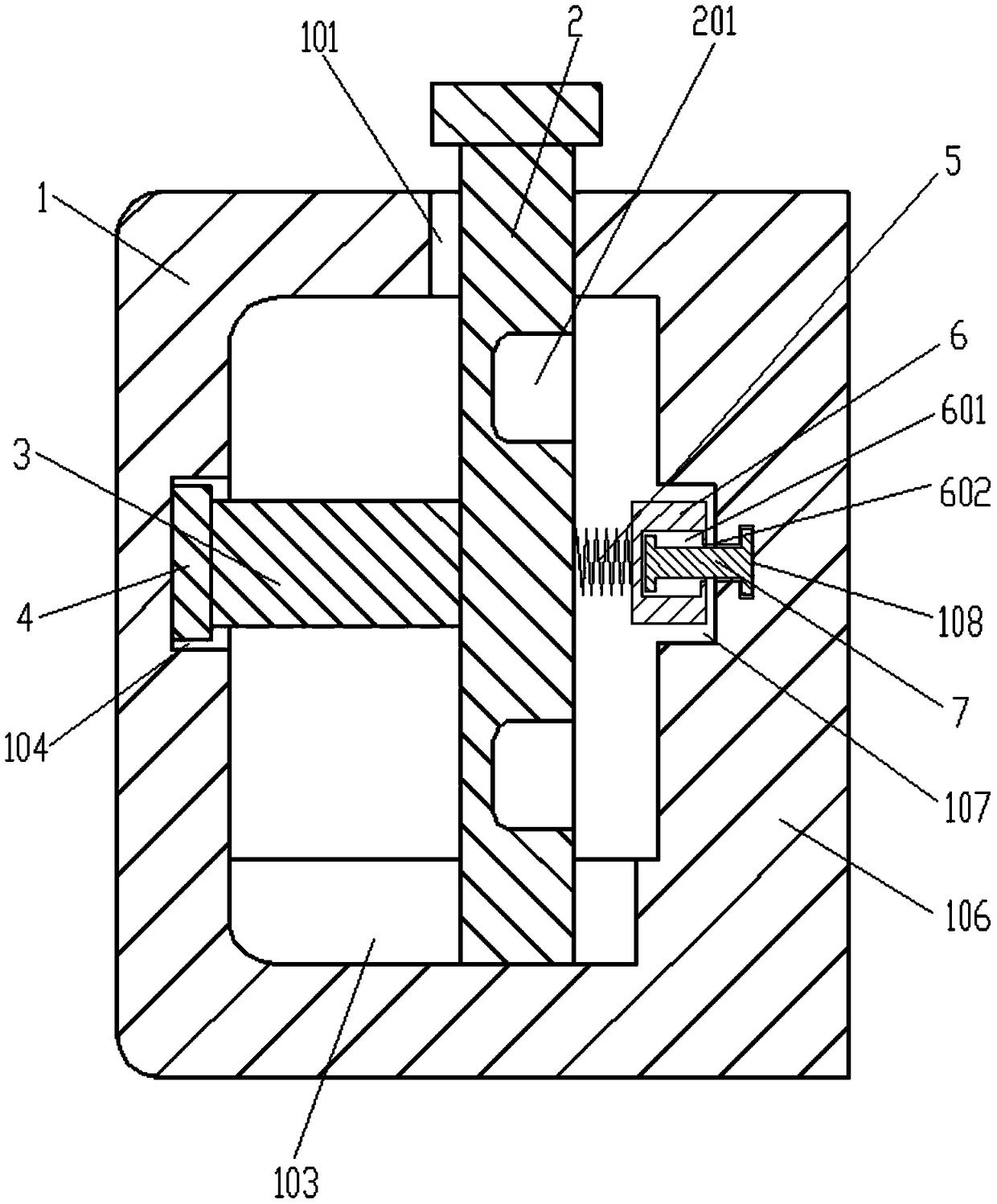 Anti-disengaging sliding type wire managing rack device for computer hardware connecting wires