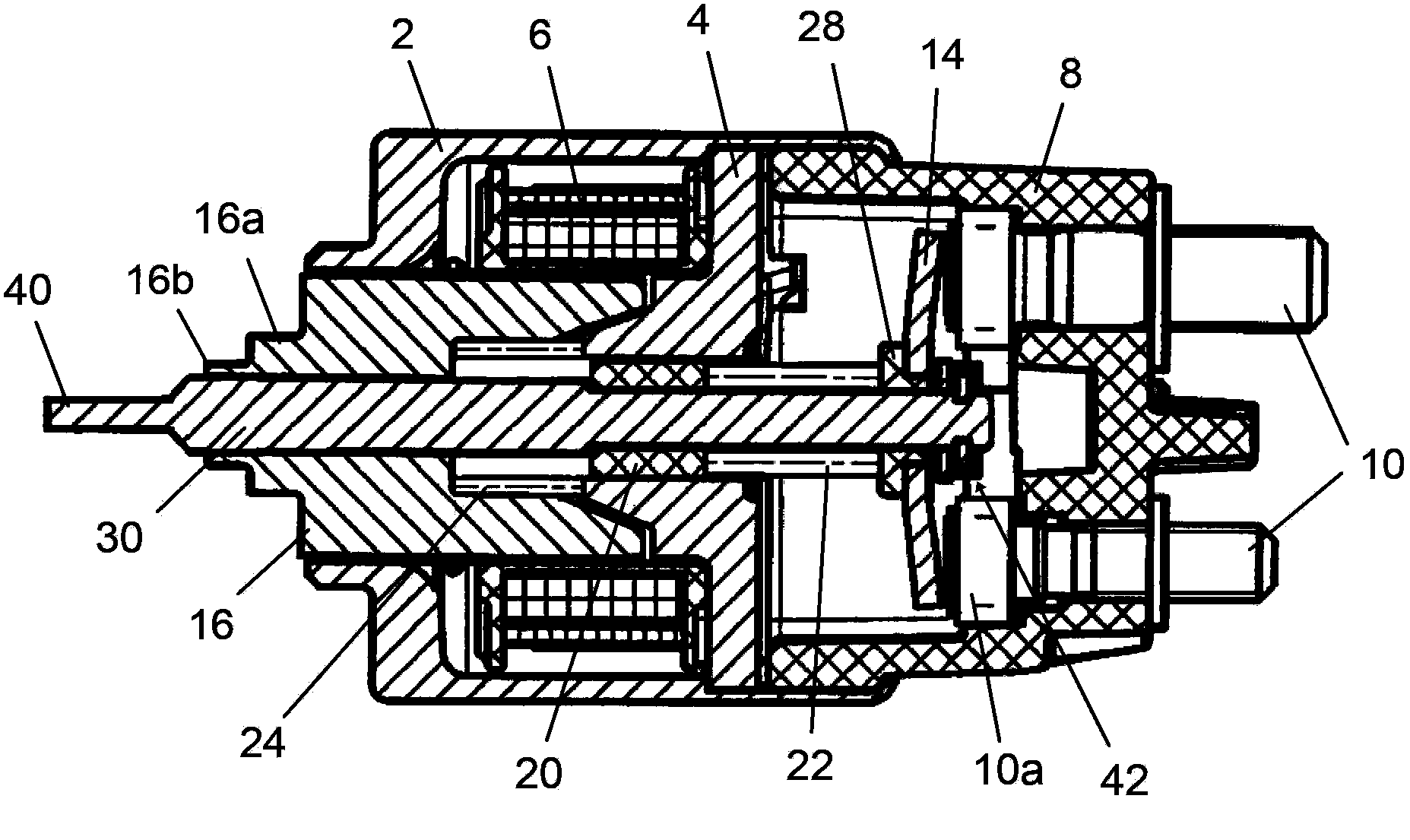 Electromagnetic switch, manufacturing method of electromagnetic switch and vehicle starter