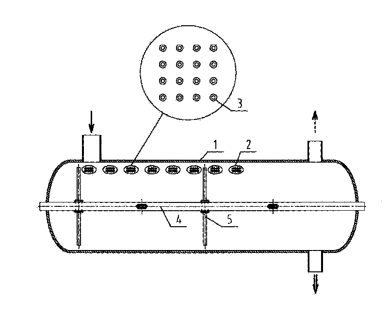 Direct combustion dispersed heat supplying method for biomass pyrolysis furnace