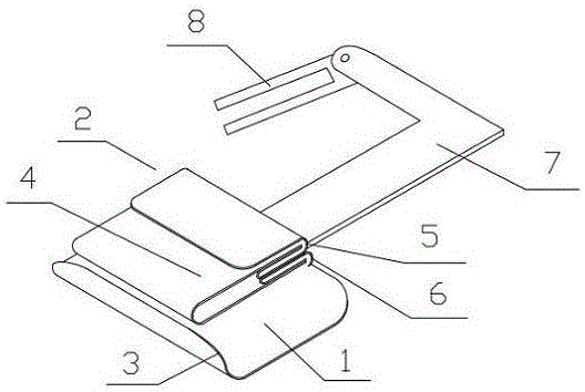 A mold for sewing back belts