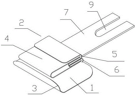 A mold for sewing back belts