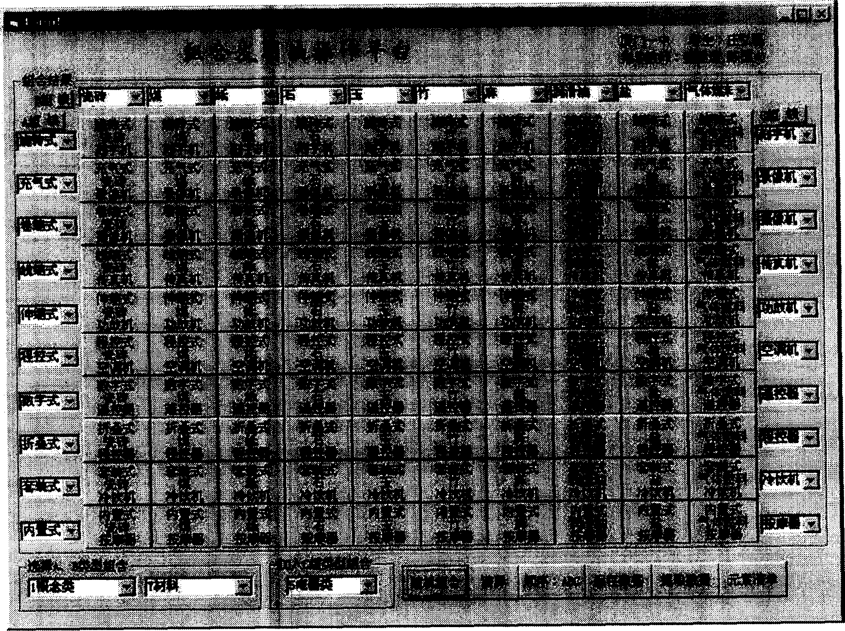 Operating platform of combined invention method