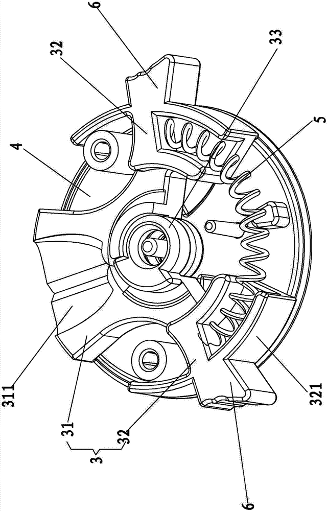 One-hand operation type variable discharging bottle cap