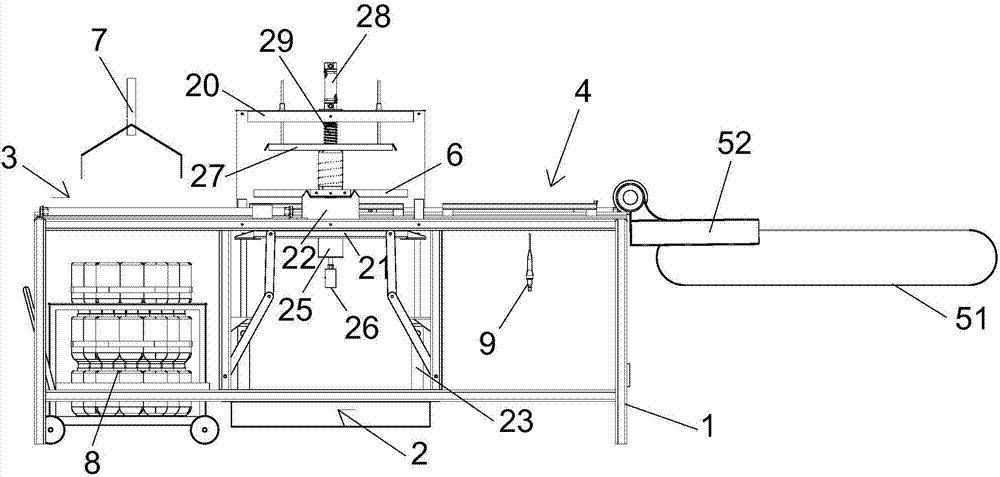 Bottle washing device