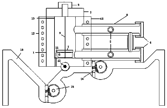 High-temperature high-pressure multiphase flow corrosion testing device