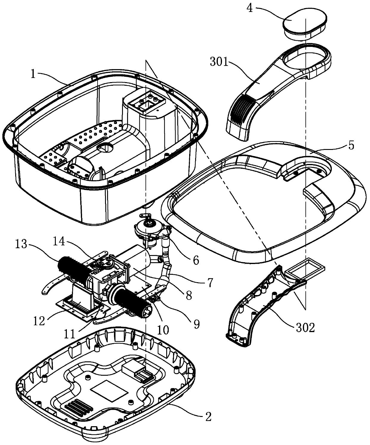 Portable foot bath tub