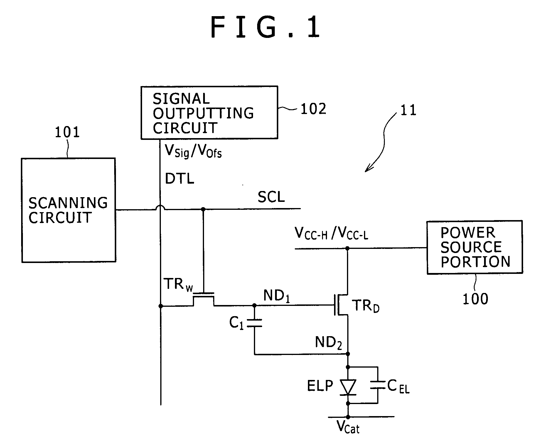 Method of driving organic electroluminescence emission portion