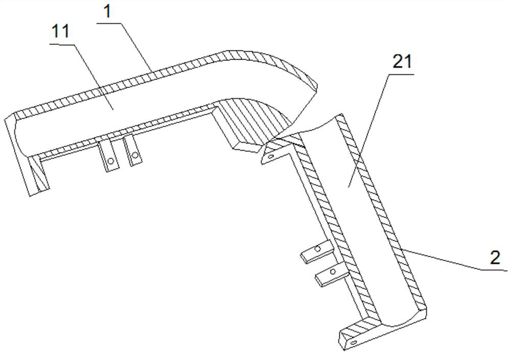 A protective device for laying fire hose and its installation method