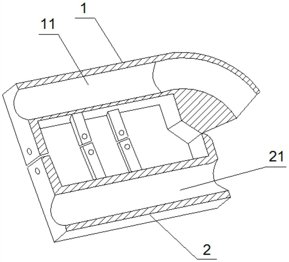 A protective device for laying fire hose and its installation method