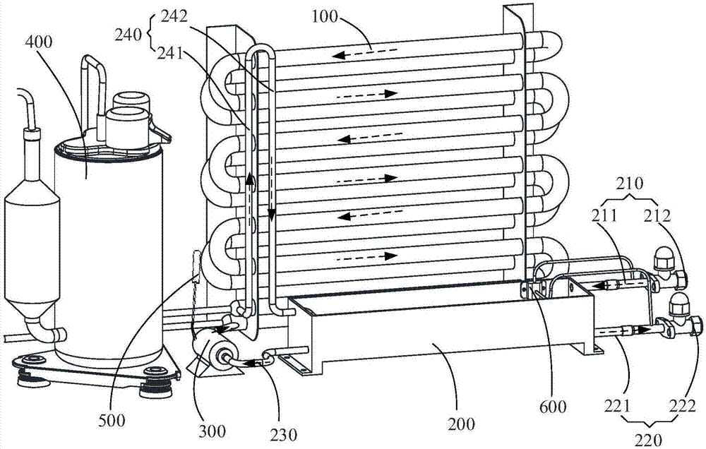 Condenser assembly, wall-mounted air conditioner all-in-one machine and control method of condenser assembly