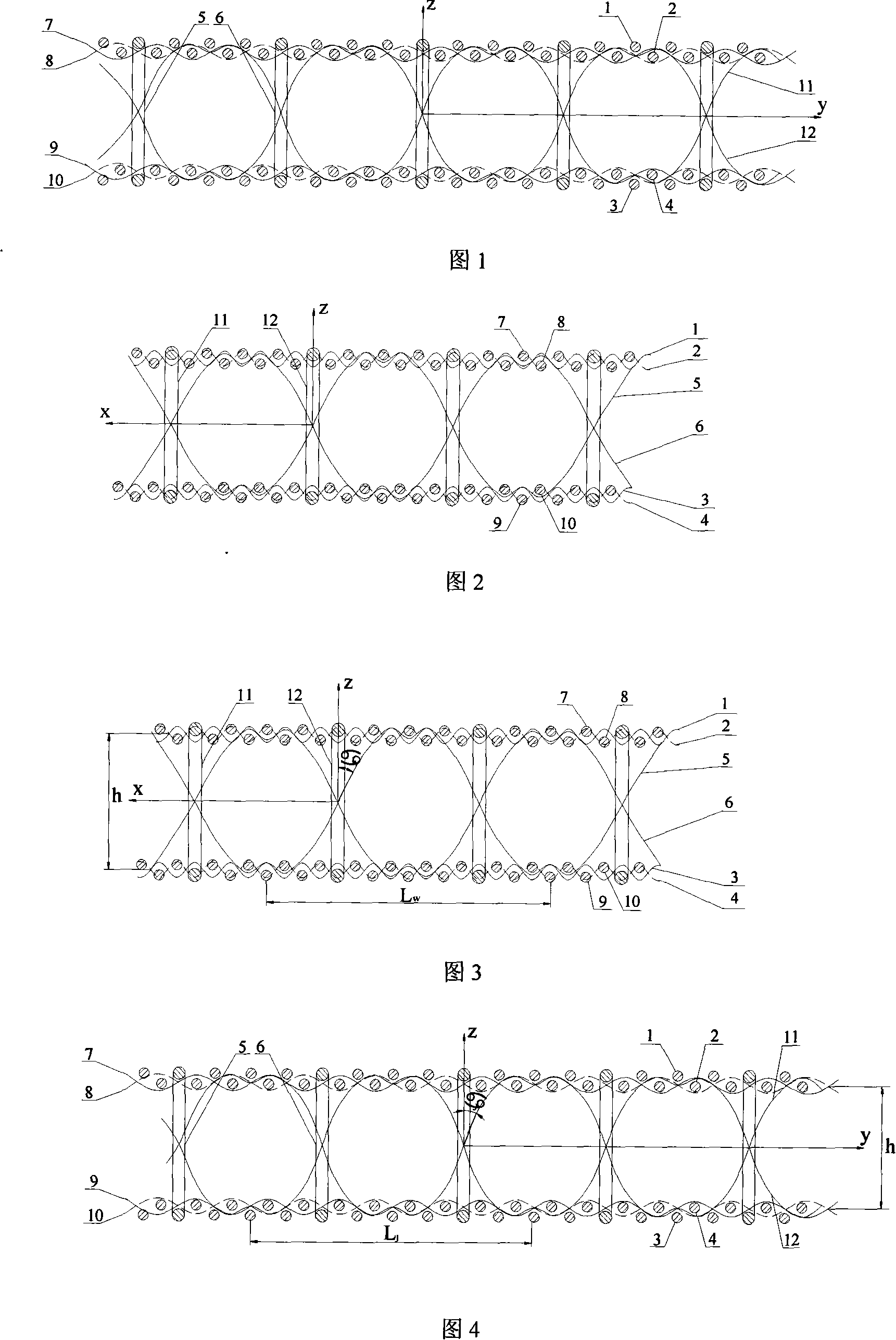 Warp-weft two-way cross-layer connecting hollow fabric