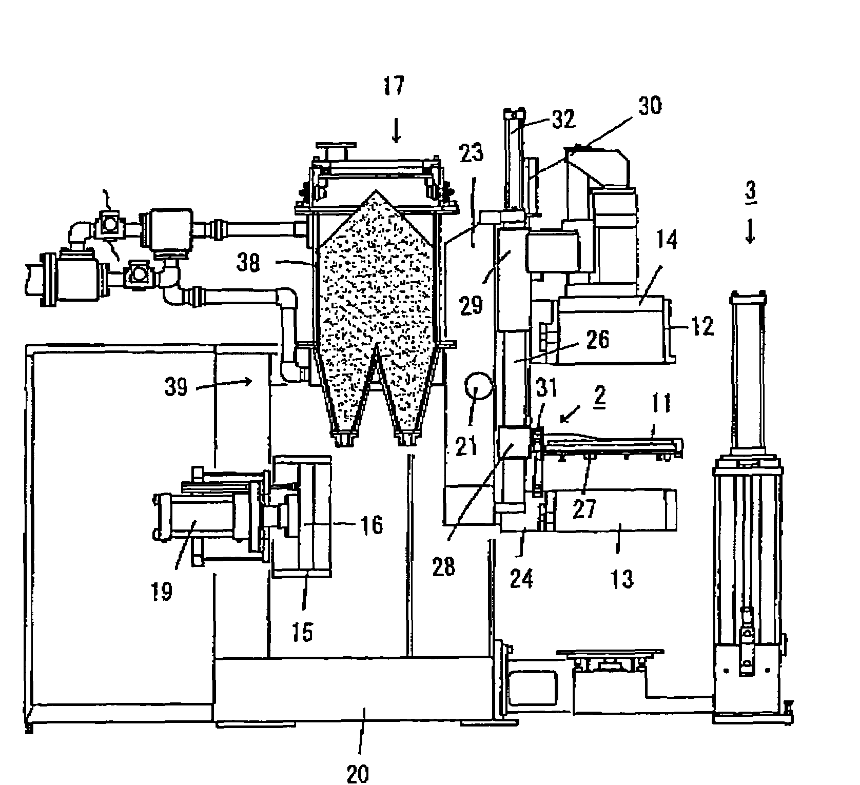 Flaskless molding machine