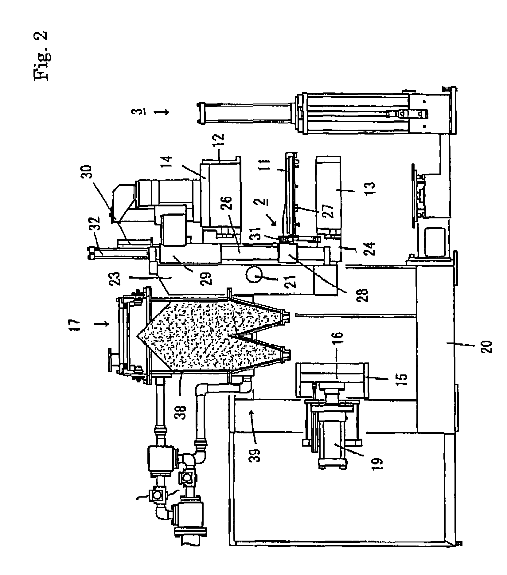 Flaskless molding machine