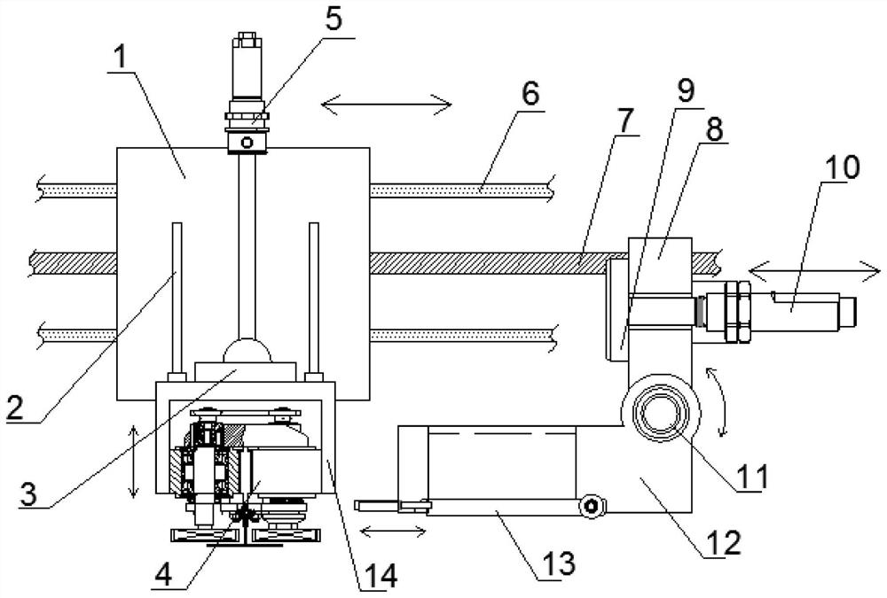 An integrated device for collecting and pressing metal chips for machining