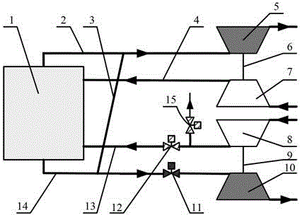 Diesel engine sequential supercharging structure and control method thereof