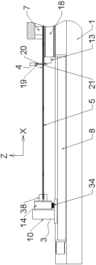 Automatic cutting and storing device and method for textile materials