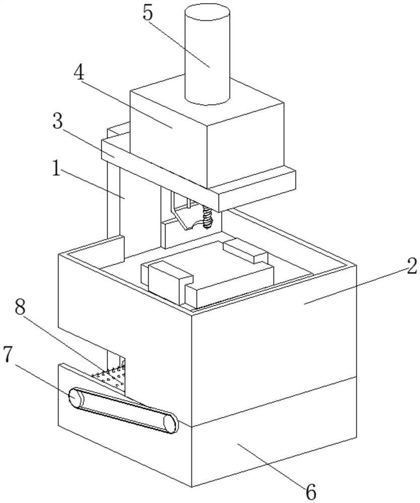 Drilling machine with cooling liquid splash-proof function