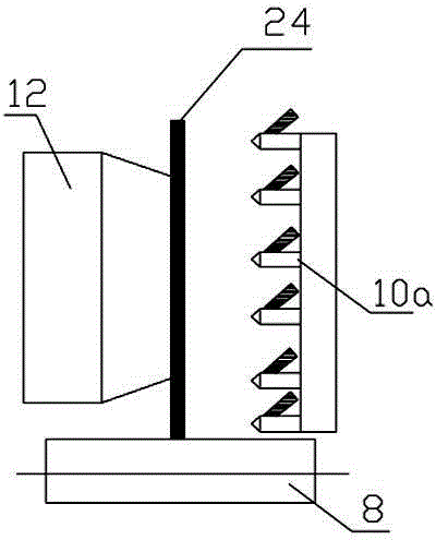 Vertical type continuous band steel surface scale cleaning line