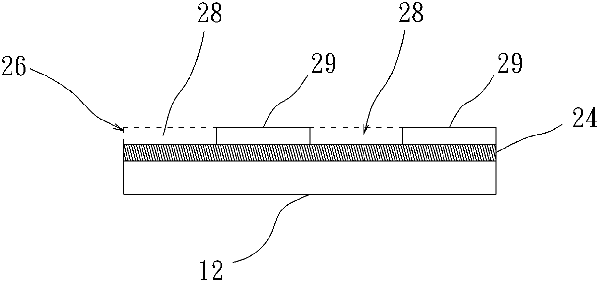 Test strip with array type contacts