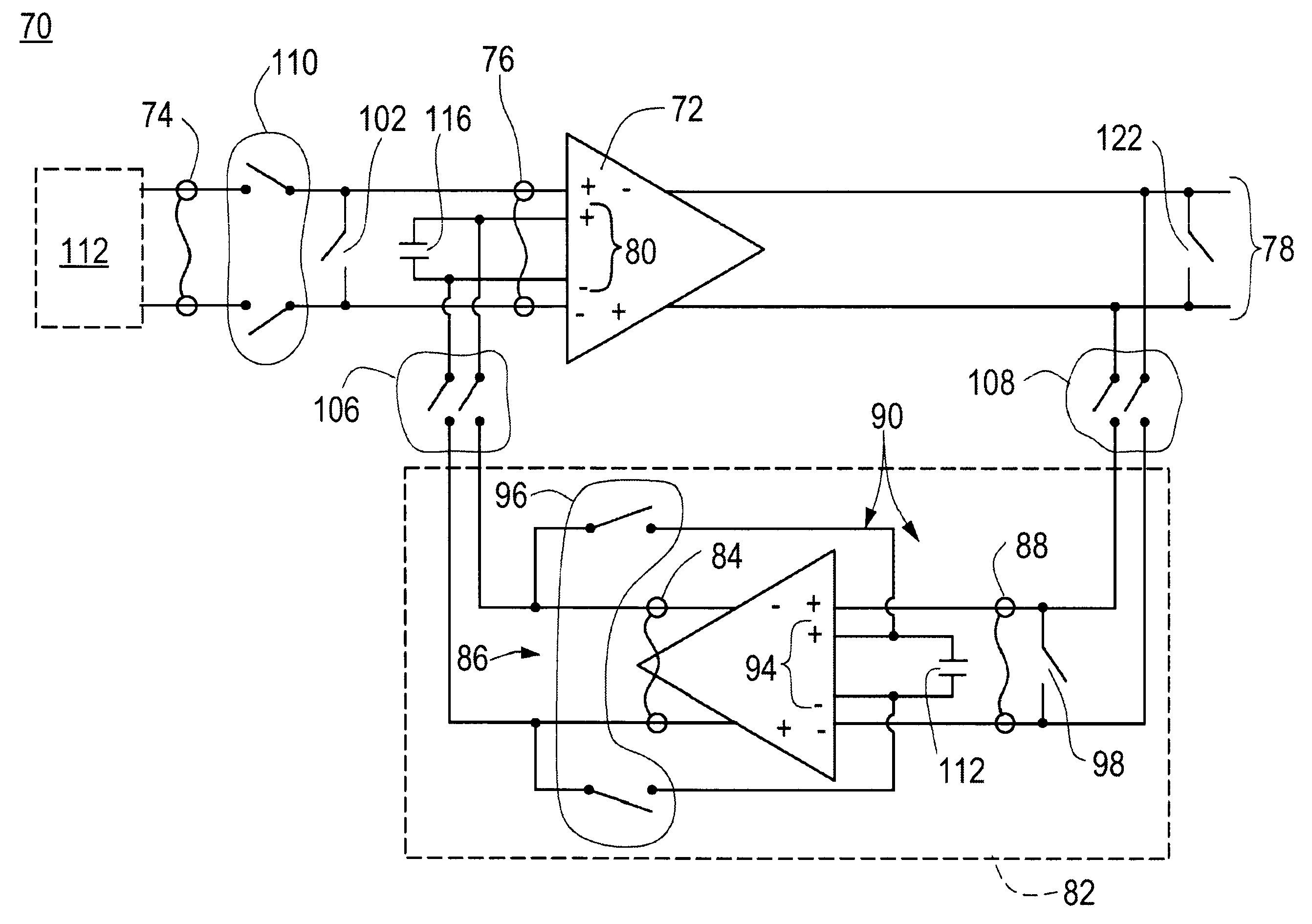 Multi-stage, low-offset, fast-recovery, comparator system and method