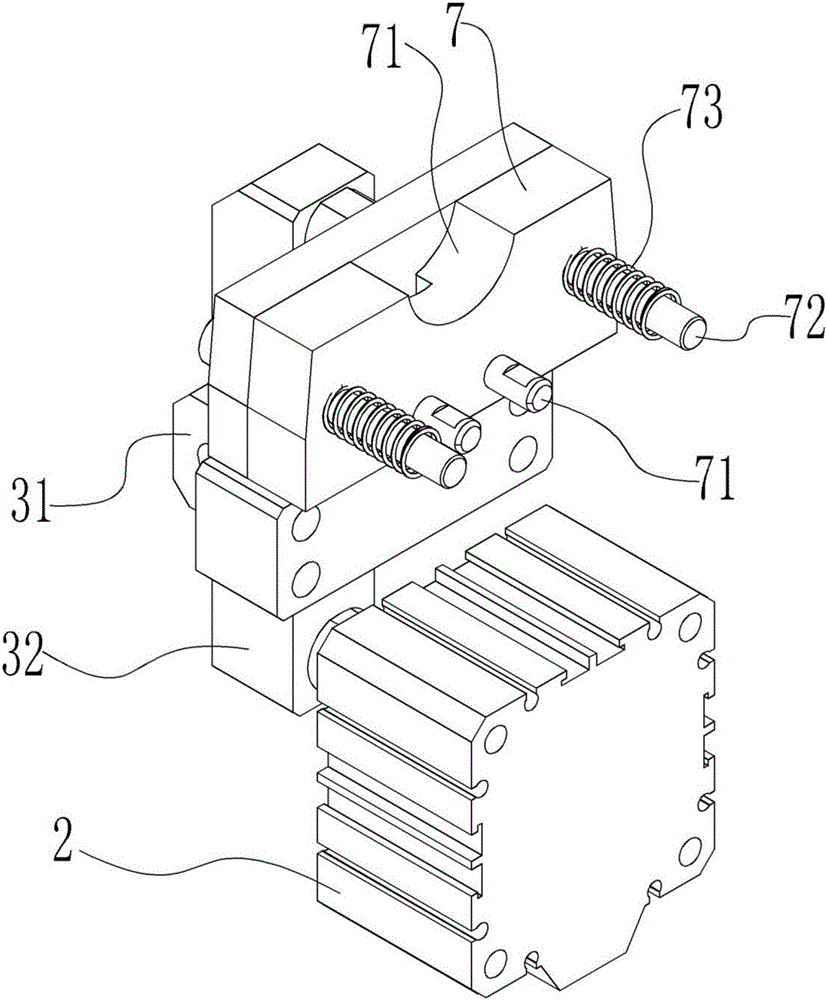 Cap milling clamp used for crankshaft connecting rod production