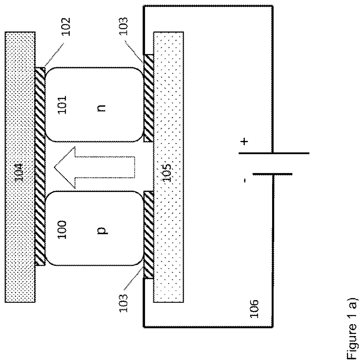 Thermoelectric half-cell and method of production