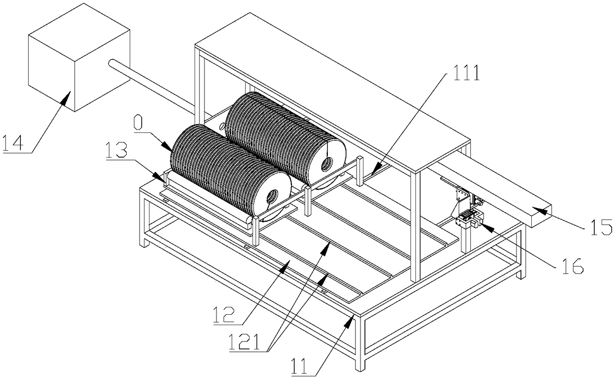 Automatic flange machining production line