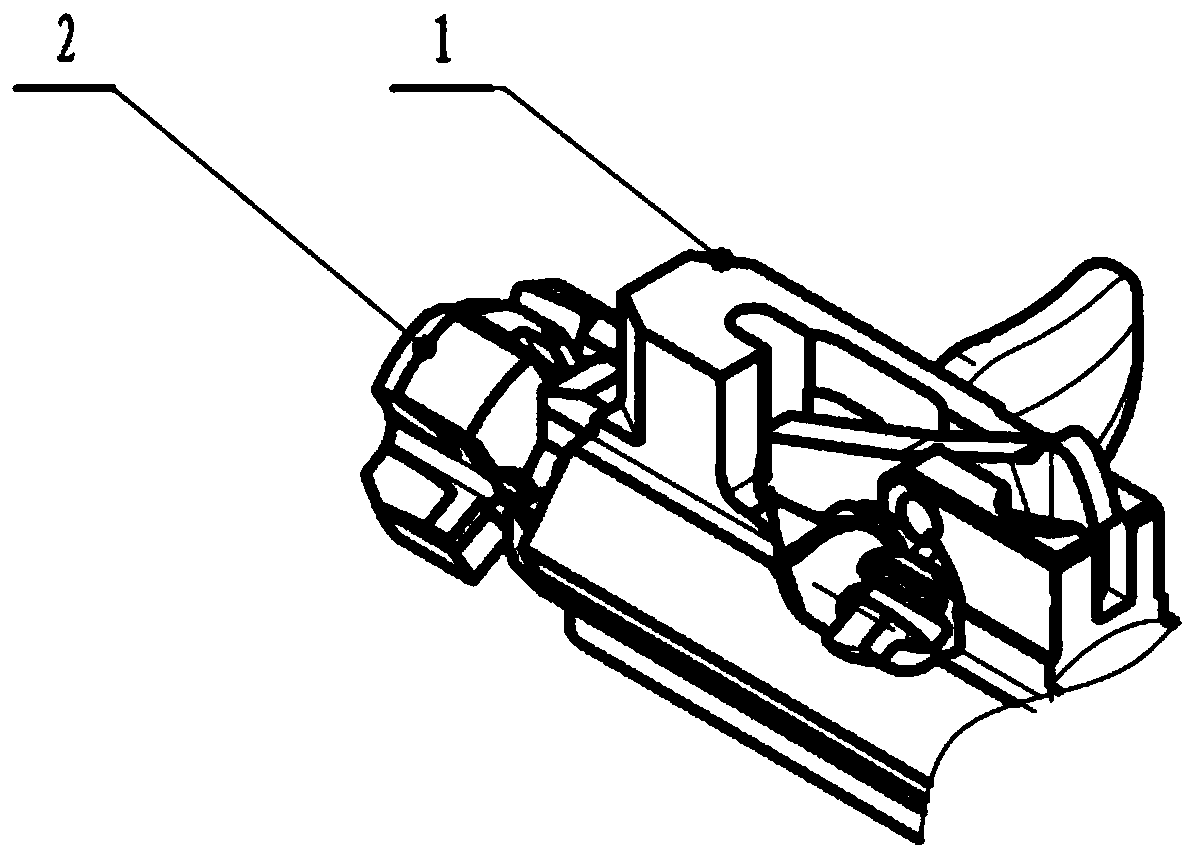 Quick-change shell pulling hook shaft limiting protection structure