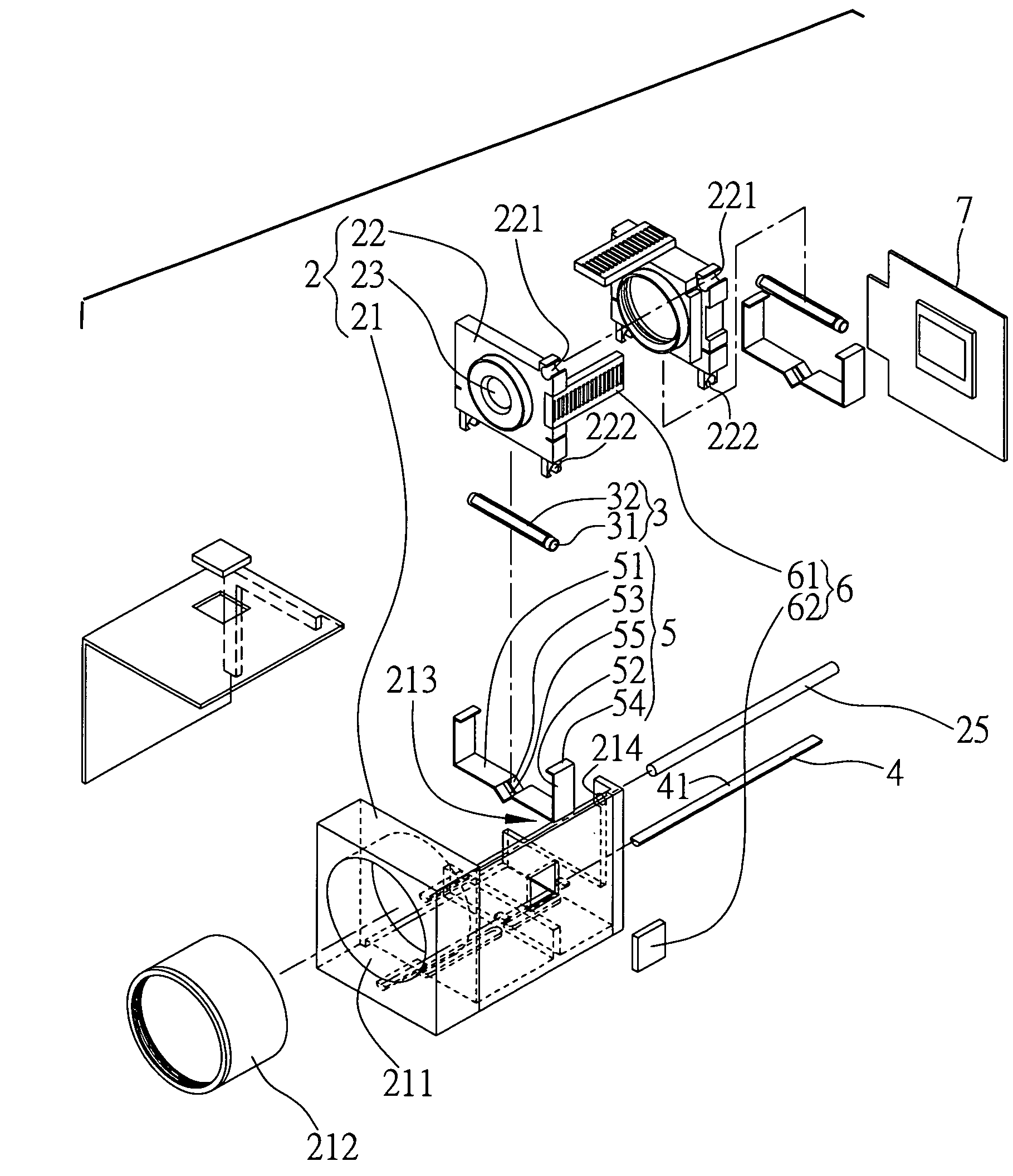 Piezoelectrically driven optical lens module