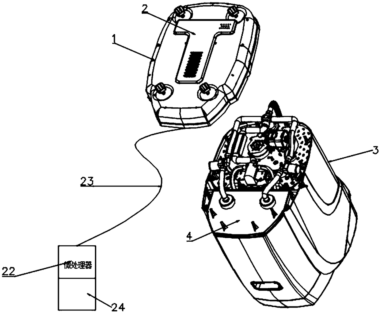 Water circulation system for foot bath barrel