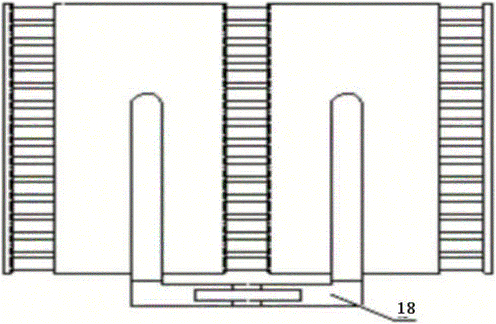 Special roller conveyor for long material goods