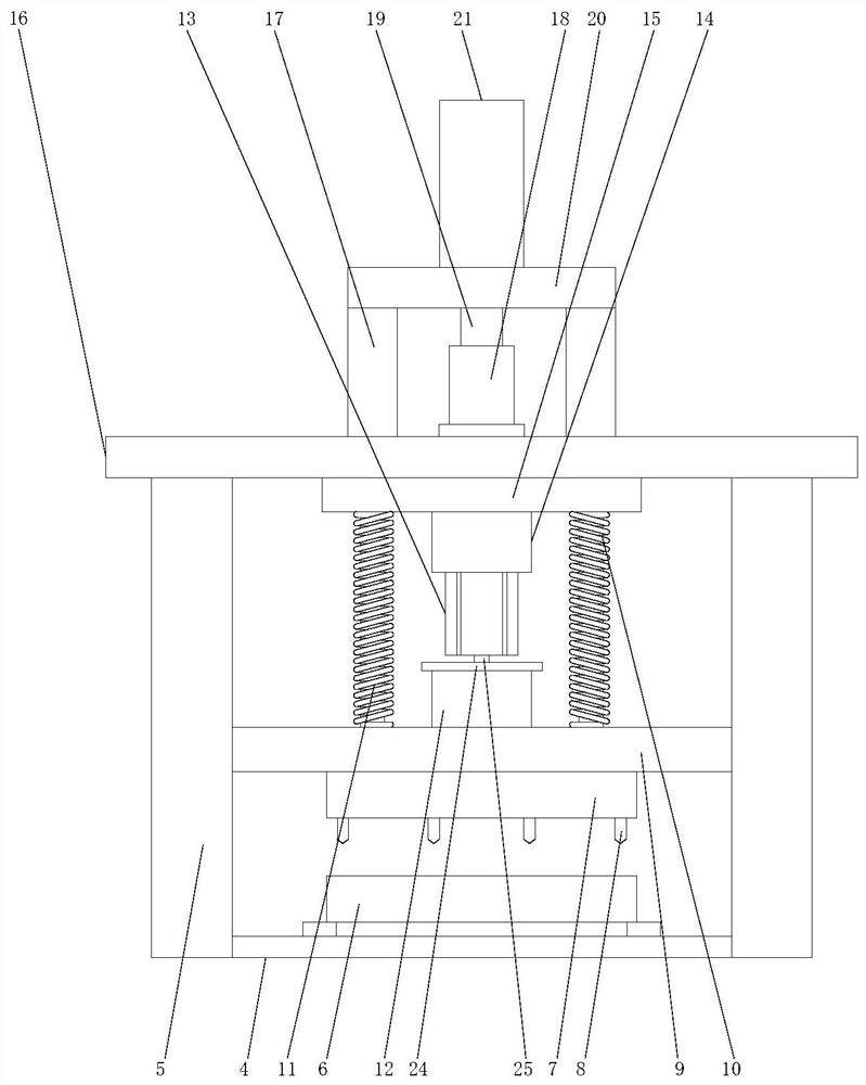 Steel rim wheel air hole punching die and air hole punching device