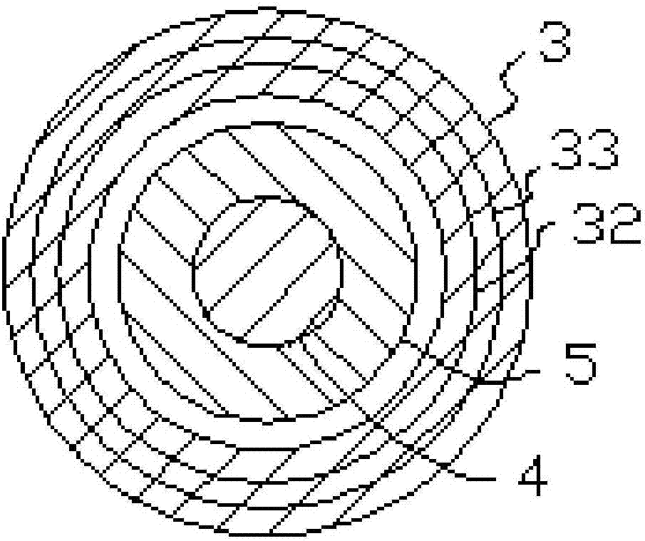 Machined terminal structure capable of preventing explosion of copper wire