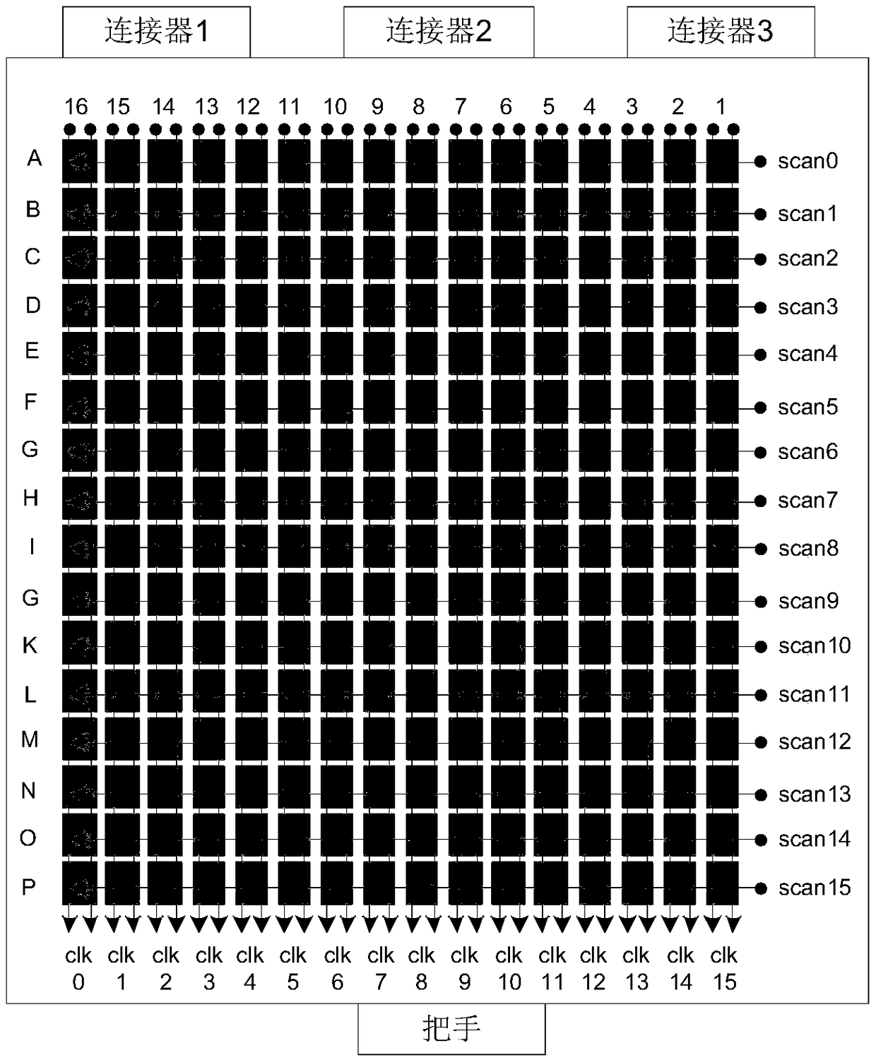 A semiconductor memory aging test system and method