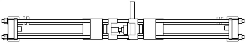 Dynamic stress loading and synchronous strain measuring device for neutron scattering experiment