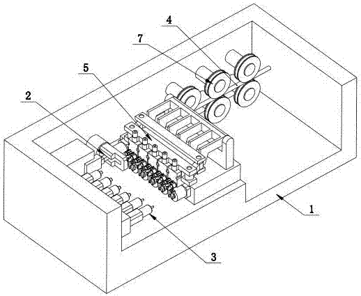 Valve spring base cold heading forming equipment