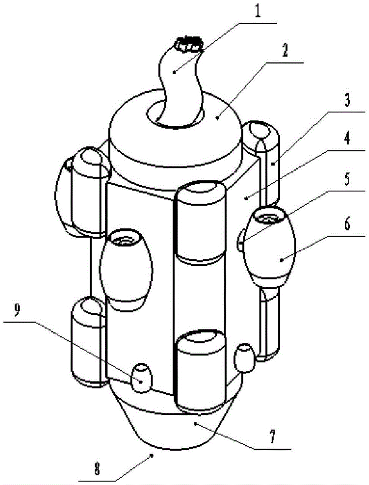 Trepang catching robot based on propeller driving