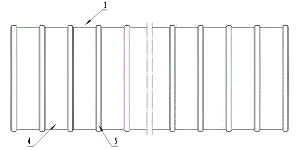 Large-caliber glass fiber-reinforced plastic ribbed pipe