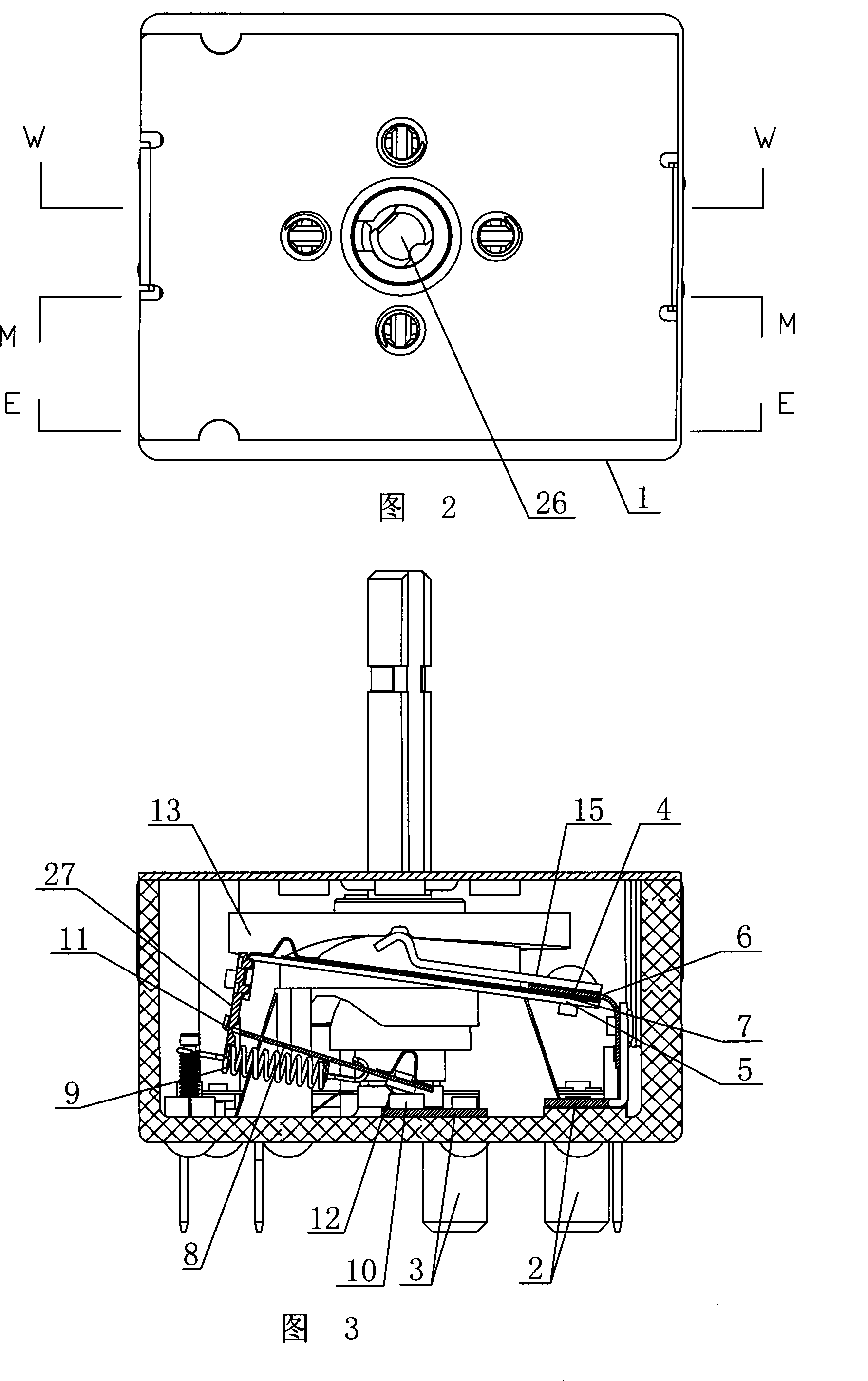 Temperature regulation switch