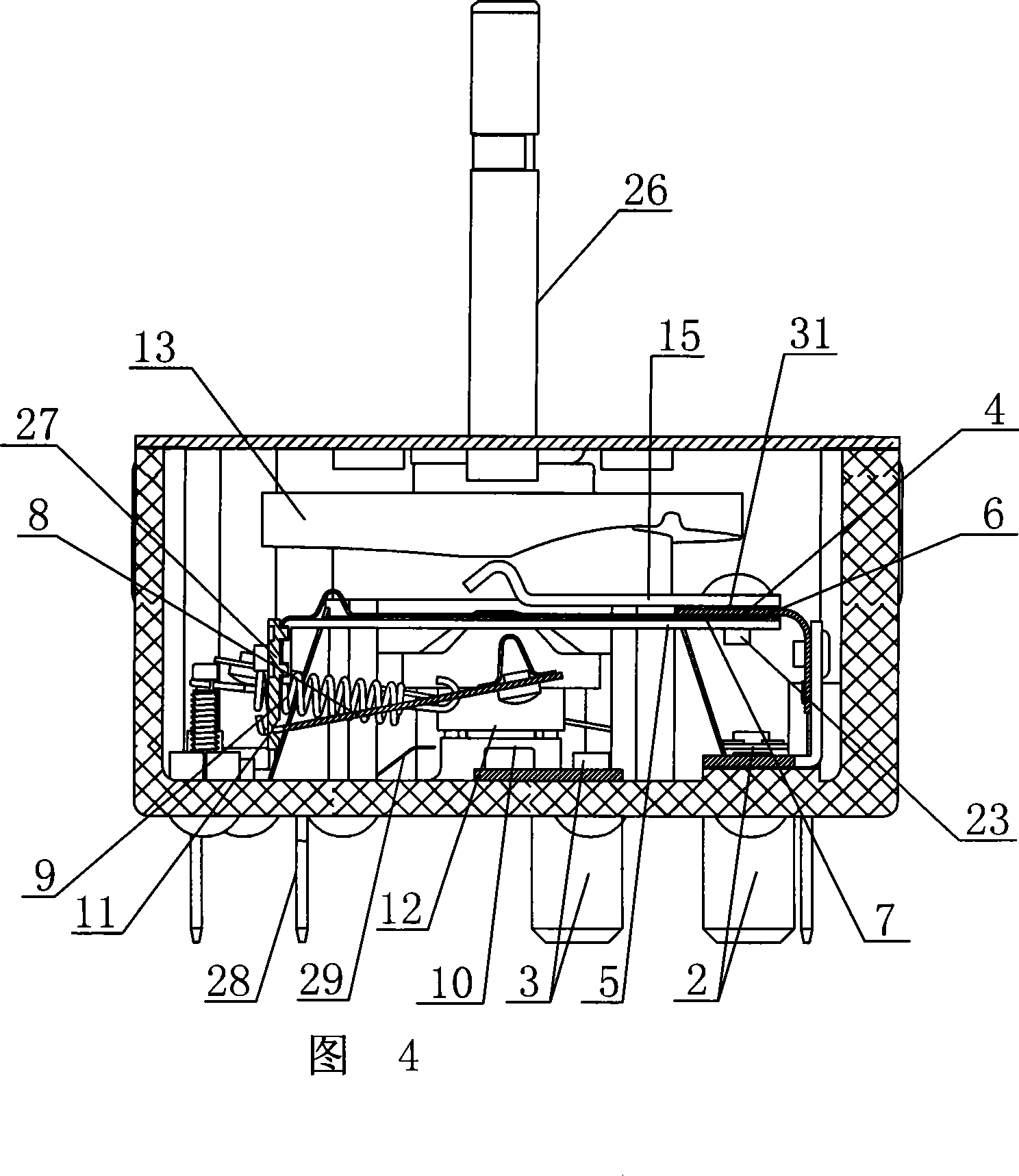 Temperature regulation switch