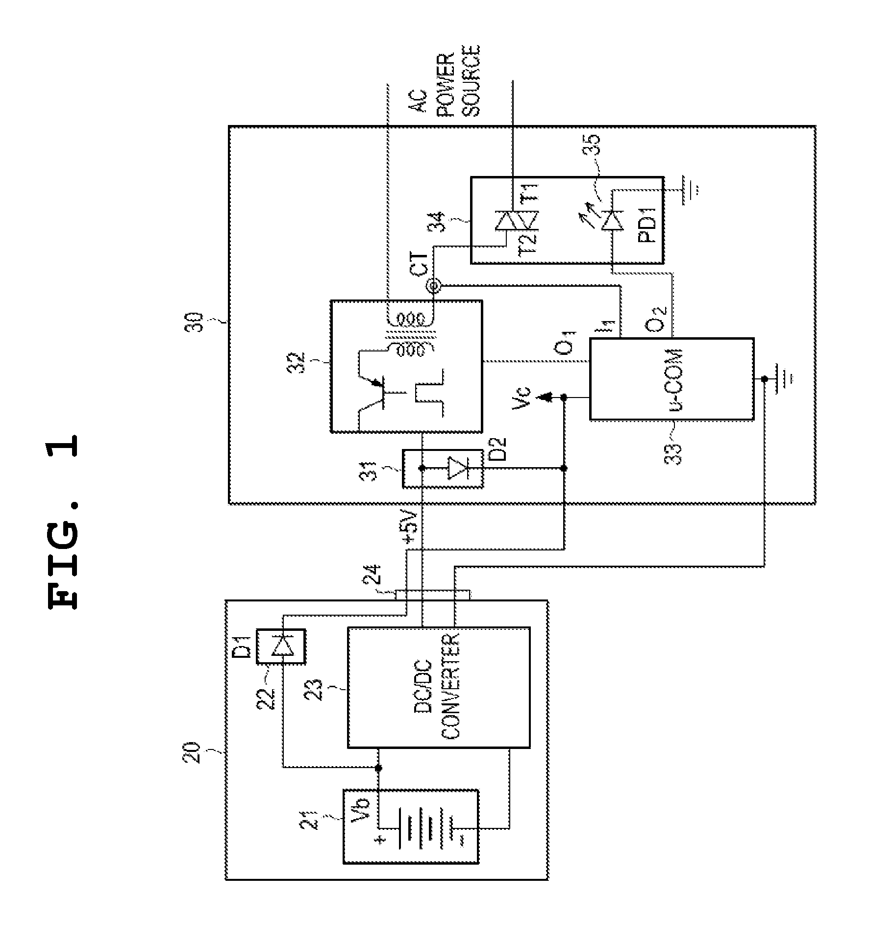 Power source device having standby power-cutoff function, and method for controlling same