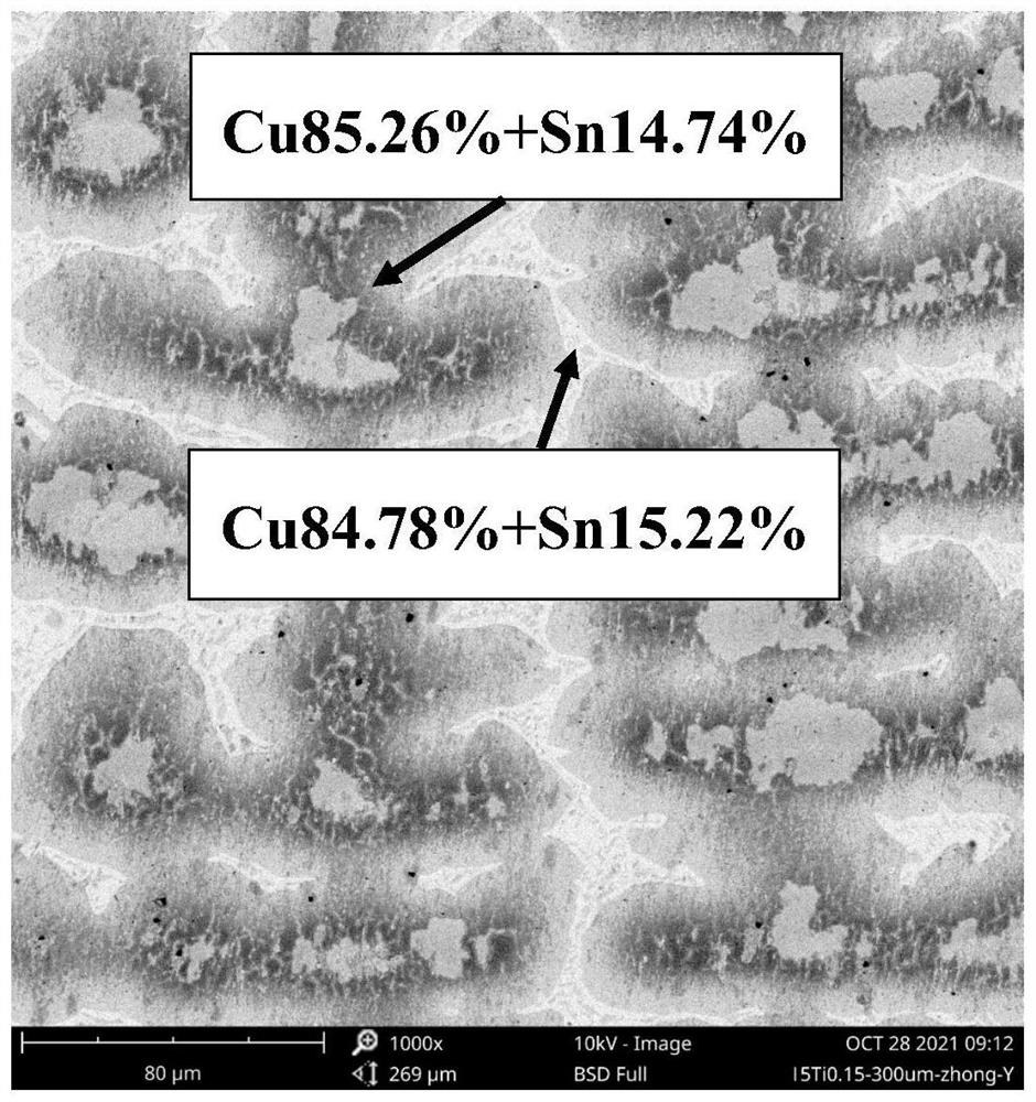 Directional solidification preparation method of high-tin-content and high-plasticity copper-tin alloy