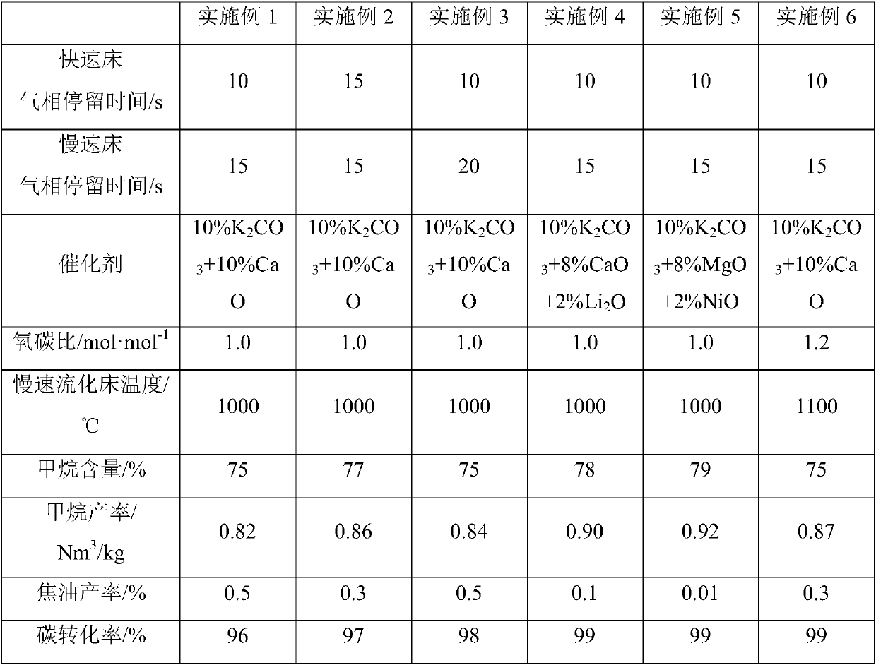 Differential circulating fluidized bed catalytic pyrolysis gasification apparatus and differential circulating fluidized bed catalytic pyrolysis gasification method