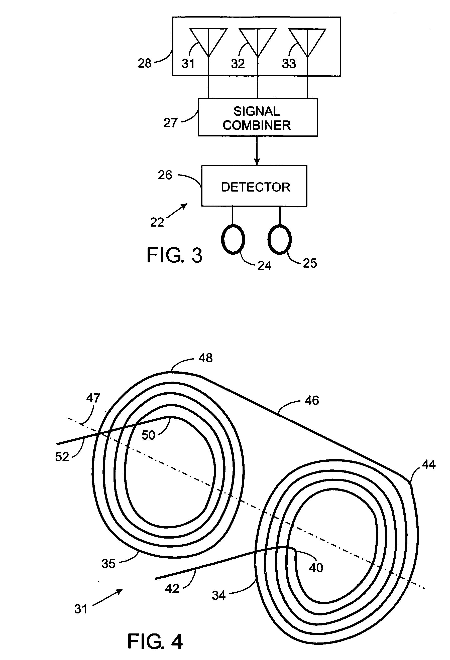 Implantable medical apparatus having an omnidirectional antenna for receiving radio frequency signals