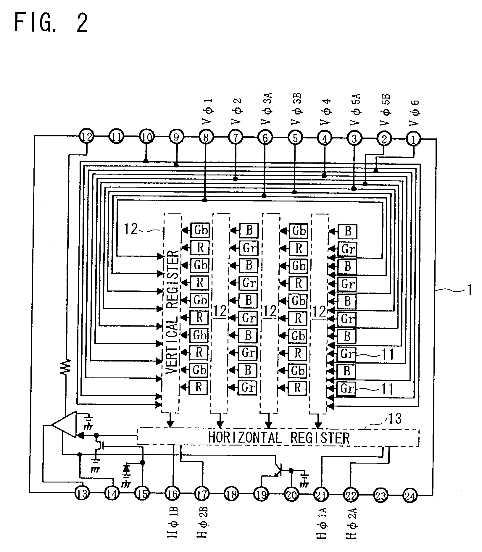 Driver for solid-state image sensing device